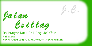 jolan csillag business card